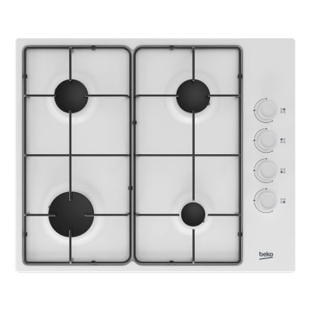 Beko Higg64123Sw Piano Cottura 60Cm 4 Fuochi A Gas Colore Bianco