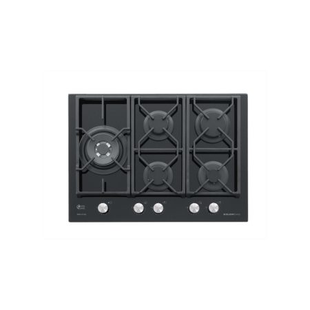 Glem Gas Gv75Txbk Piano Cottura Da Incasso 70Cm 5 Fuochi A Gas - In Vetro Nero - Promo