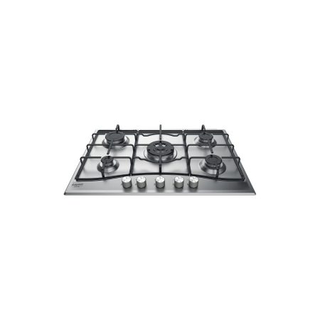 Hotpoint Ariston Pcn 752 T/As/Ha Piano Cottura Da Incasso 75Cm 5 Fuochi A Gas Inox