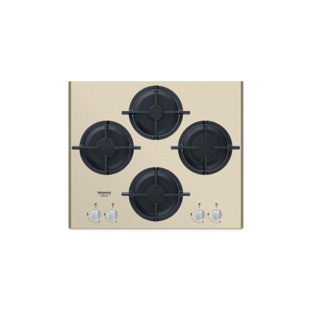 Hotpoint Hagd 61S/Ch Piano Cottura 60Cm 4 Fuochi A Gas Griglie In Ghisa - Champagne