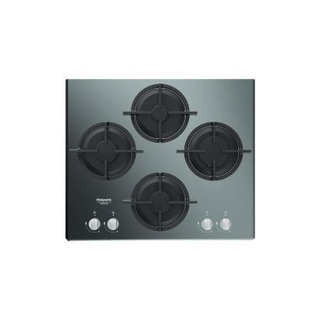 Hotpoint Hagd 61S/Mr Piano Cottura 60Cm 4 Fuochi A Gas Griglie In Ghisa - Specchio