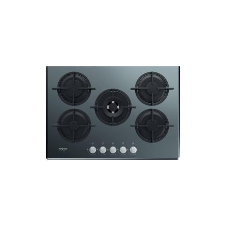 Hotpoint Hagd 72S/Mr Piano Cottura 73Cm 5 Fuochi A Gas Griglie In Ghisa - Specchio