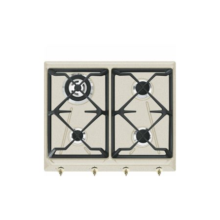 Smeg Srv864Avogh2 Piano Cottura A Gas 4 Fuochi 60Cm Colore Avena - Garanzia Italia